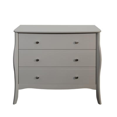 BBS1345  Baroque 3 Drawer Chest in Grey.