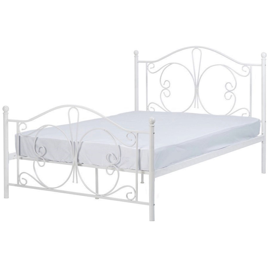 BwBS1433  ANNABEL 4'6" BED - WHITE
