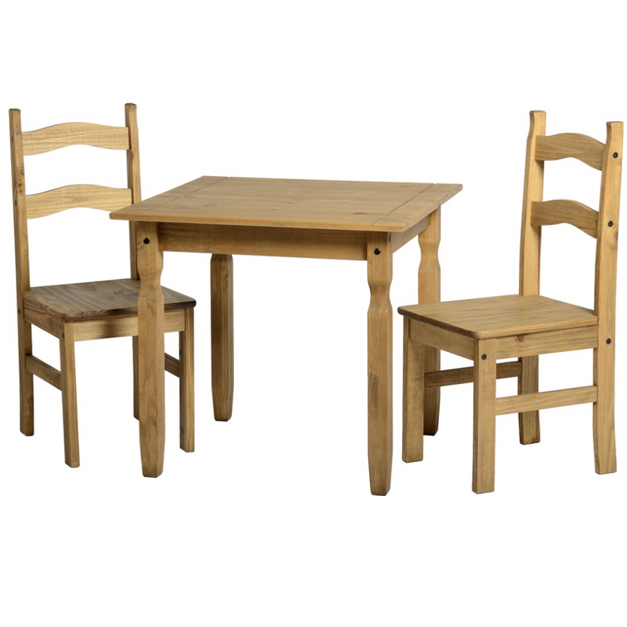 BBS1463  RIO DINING SET - DISTRESSED WAXED PINE