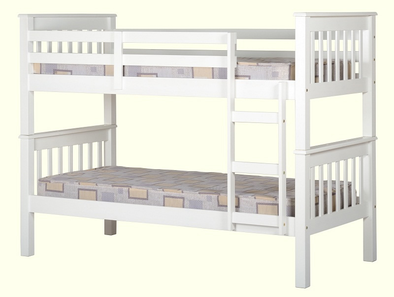 BuBS372  NEPTUNE 3' BUNK BED - WHITE