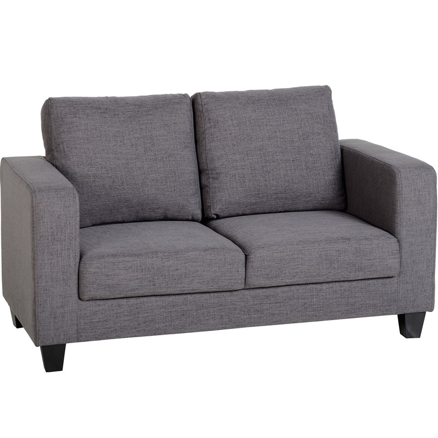 BBS869  TEMPO TWO SEATER SOFA-IN-A-BOX - GREY FABRIC
