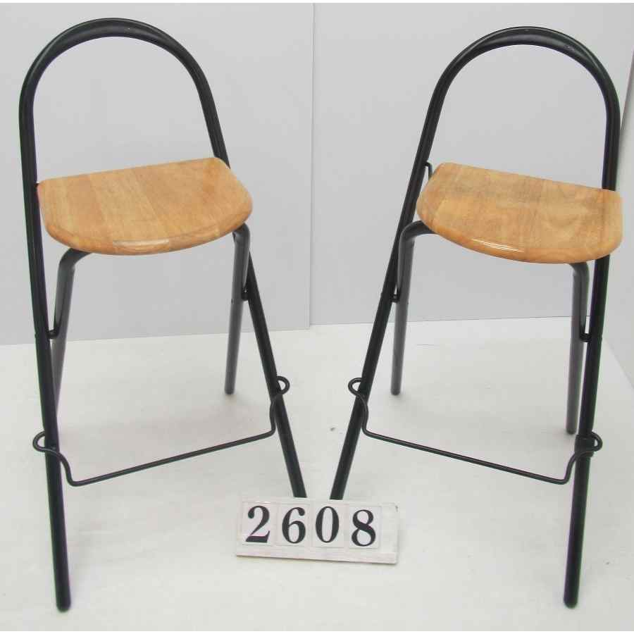 A2608  Pair of foldable stools.