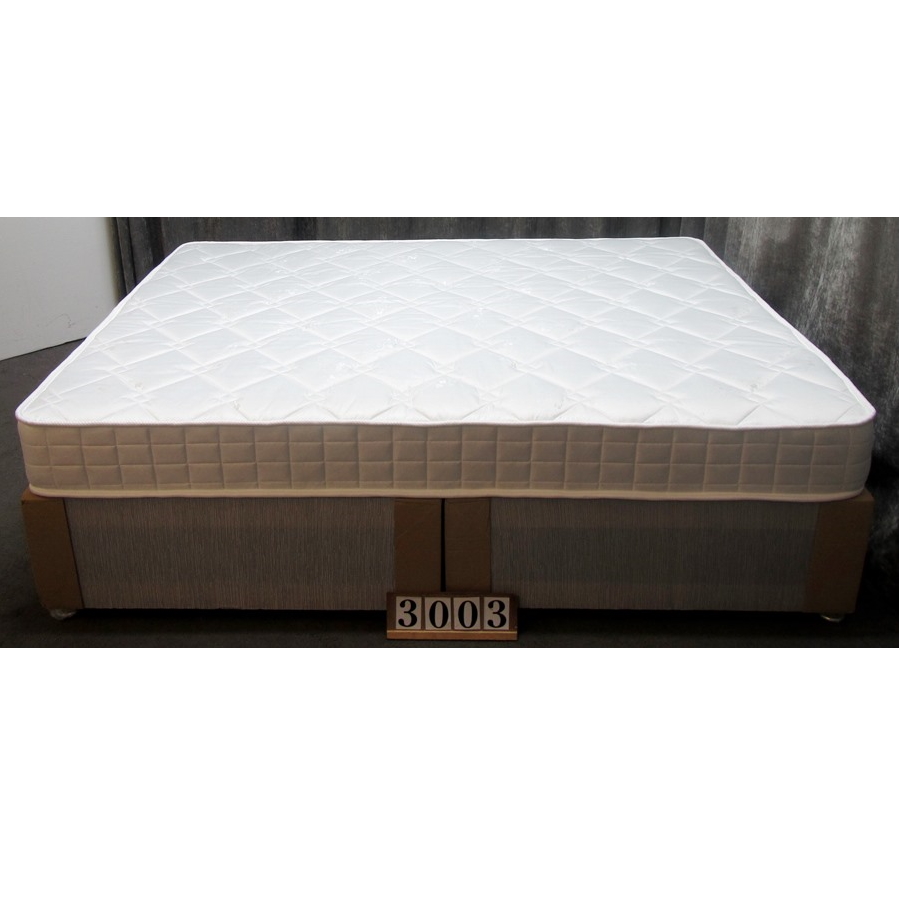 Bw3003  NEW Standard double bed and mattress in grey.