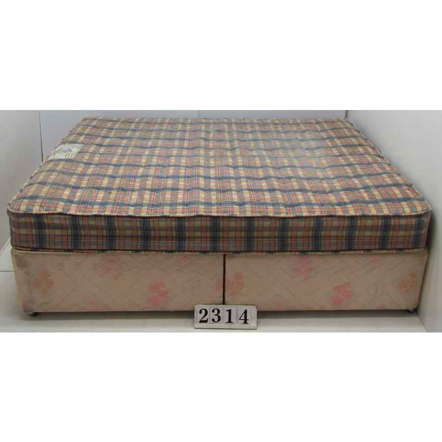 Ax2314  Budget king size 5ft bed  and mattress.