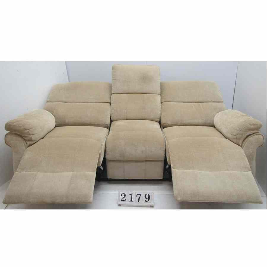 A2179  Recliner three seater.