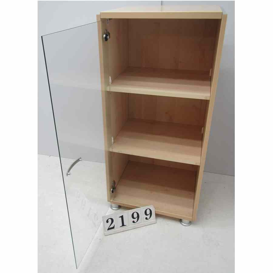 A2199  Storage cabinet with glass doors.