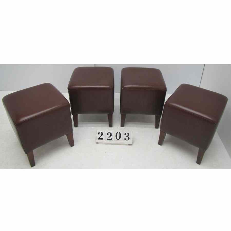 A2203  Set of 4 low stools.