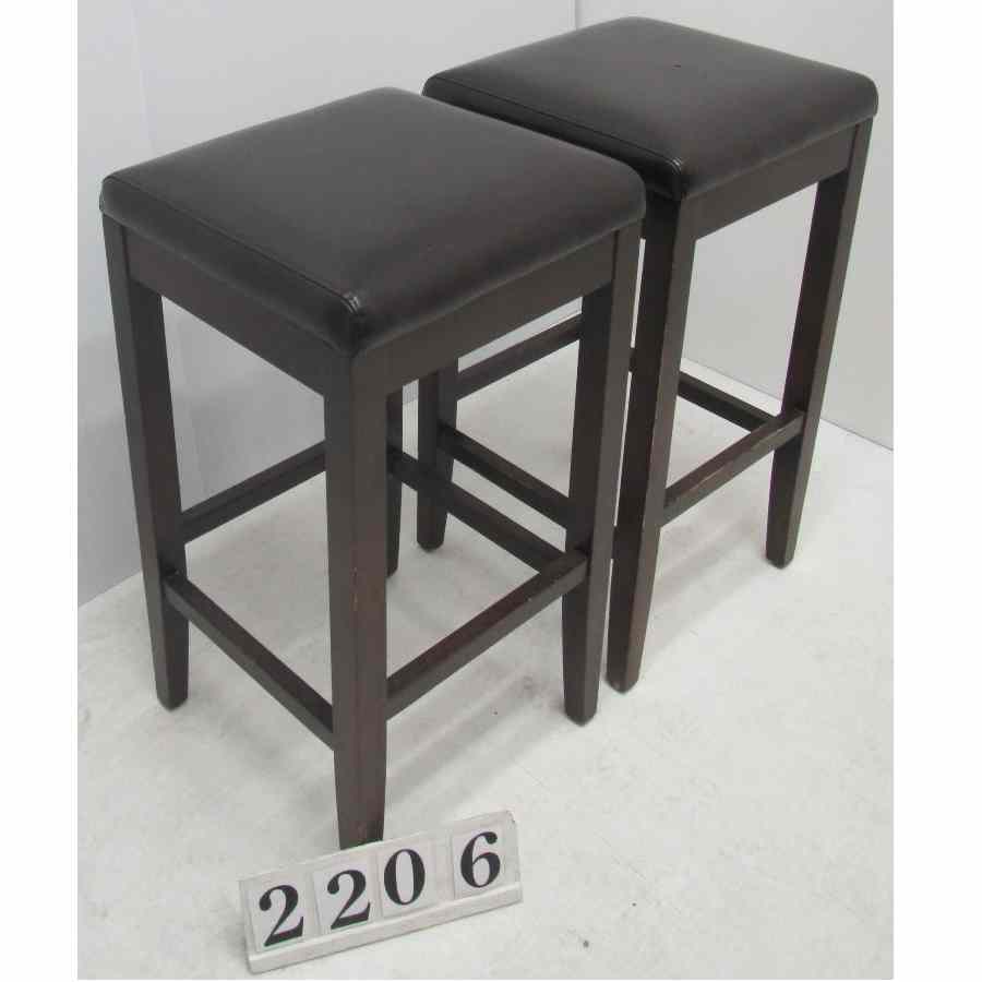 A2206  Pair of budget high stools.