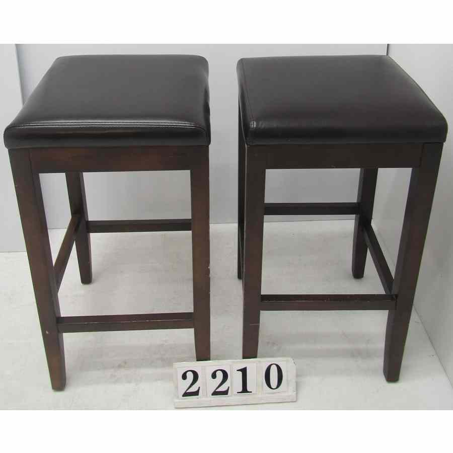 A2210  Pair of high stools.