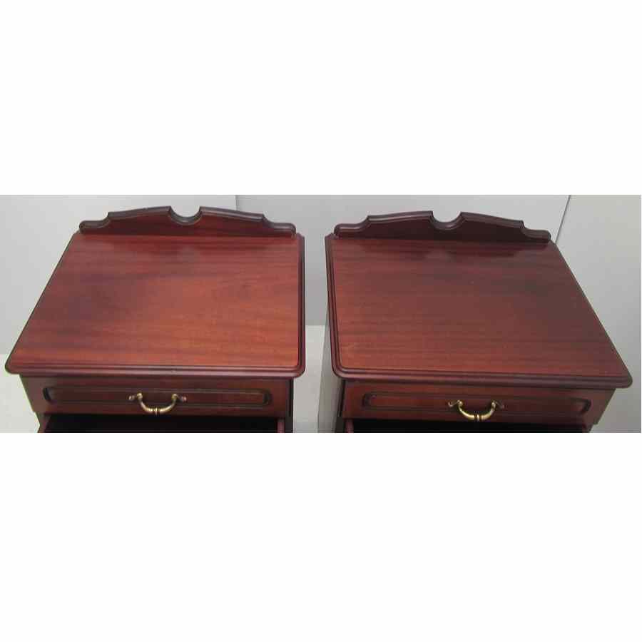 A2230  Pair of large bedside lockers.