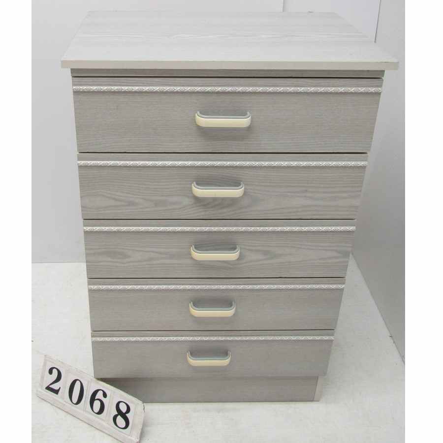 A2068  Grey chest of drawers.