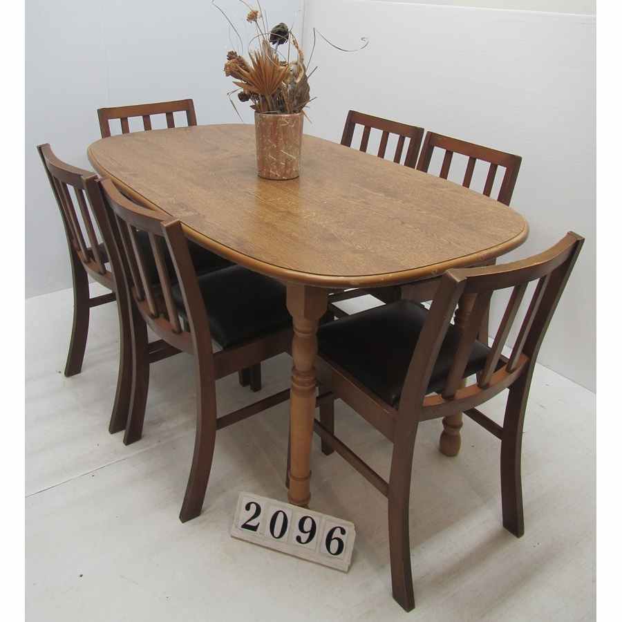 A2096  Budget table and 6 chairs.