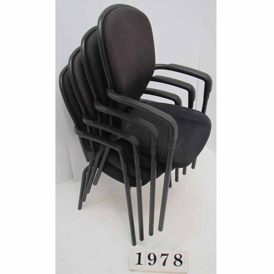 A1978  Set of four stacking chairs.