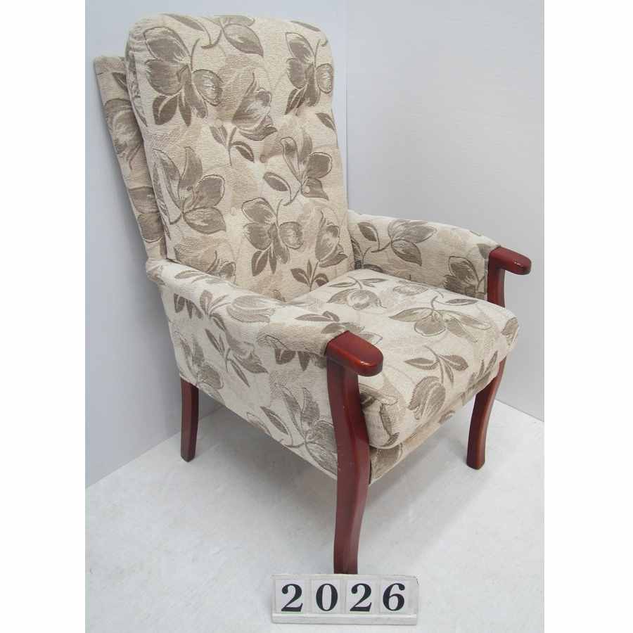 A2026  High back armchair.