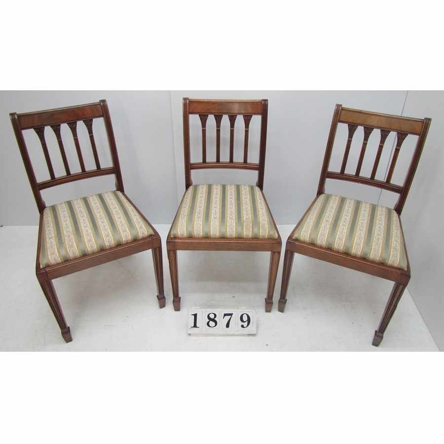 A1879  Set of three vintage chairs.