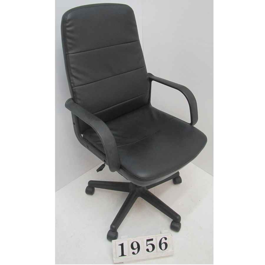 A1956  Black PU office chair.