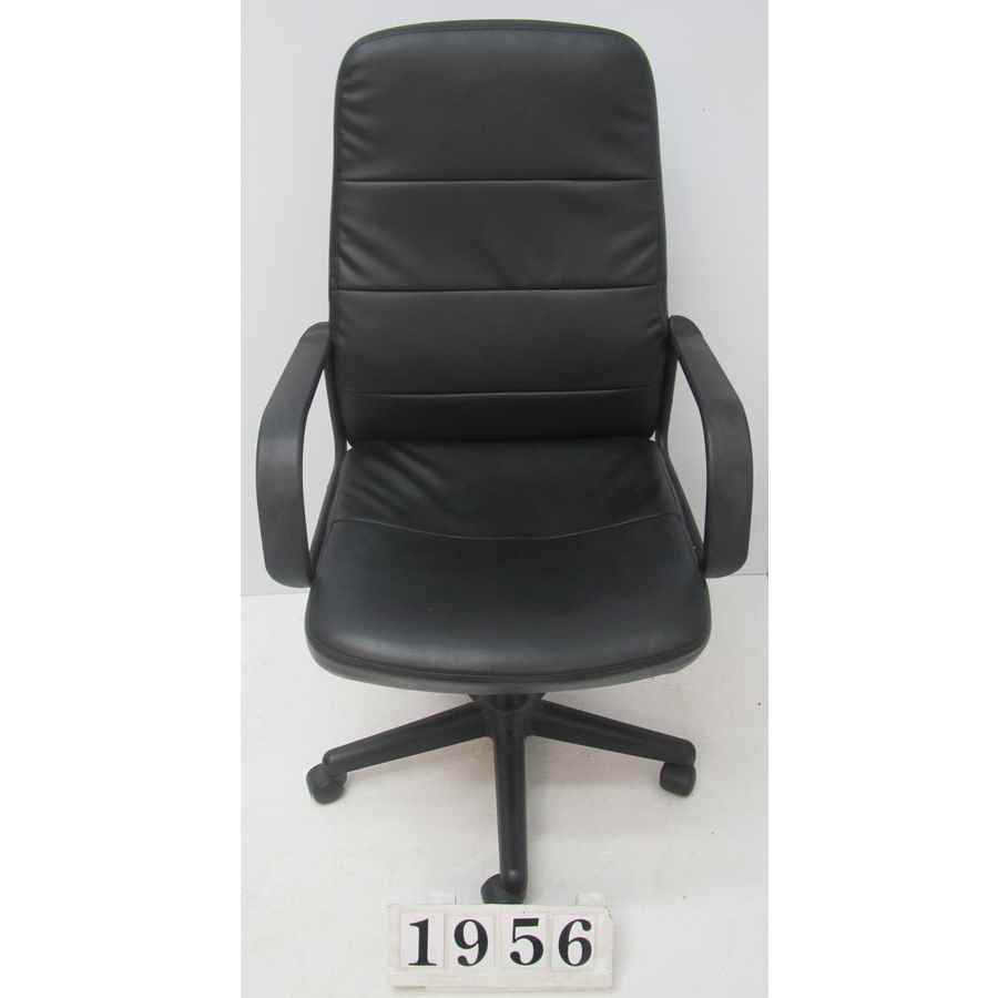 A1956  Black PU office chair.