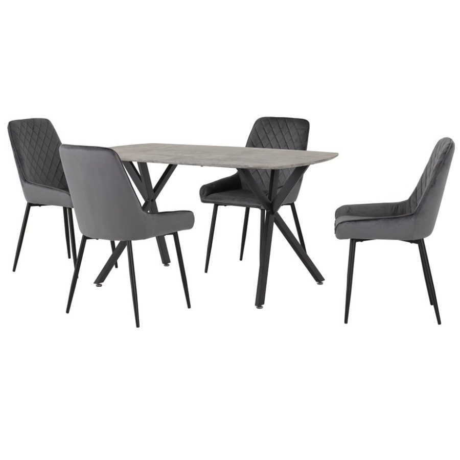 BBS2512  Athens Rectangular Dining Set with Avery Chairs