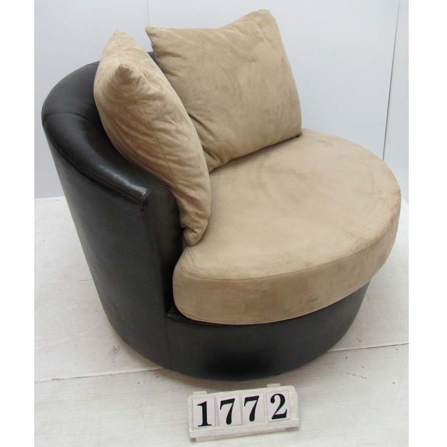 A1772  Budget swivel armchair.