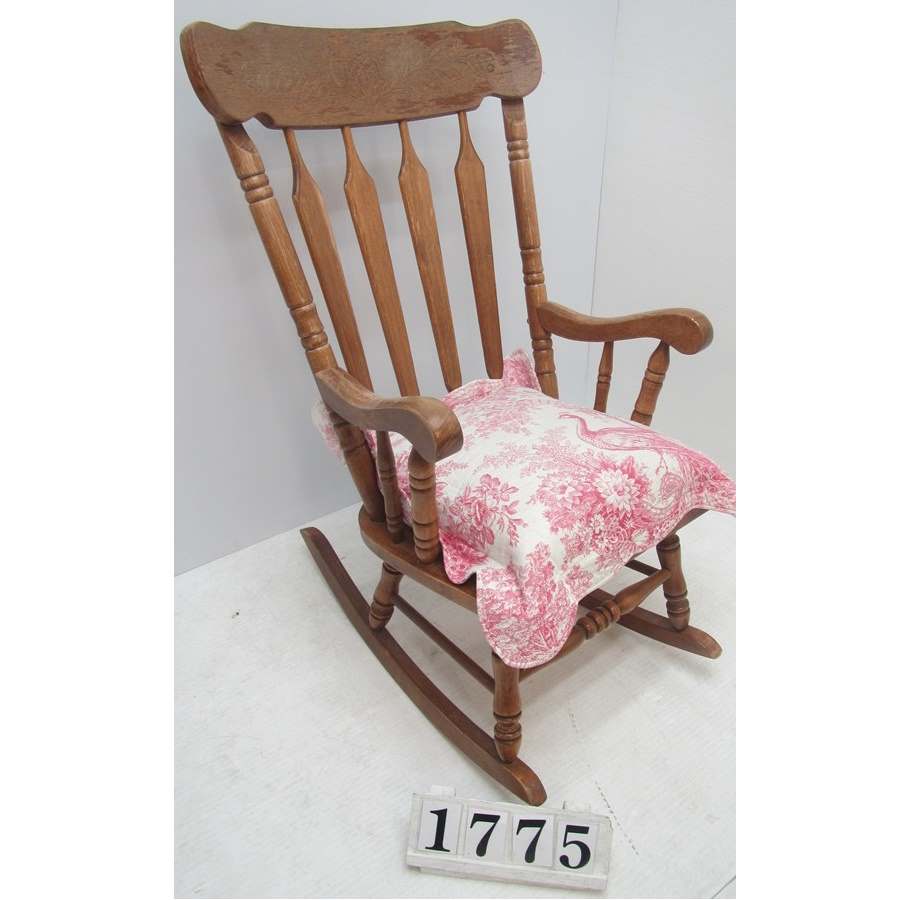 A1775  Wooden rocking chair to restore.