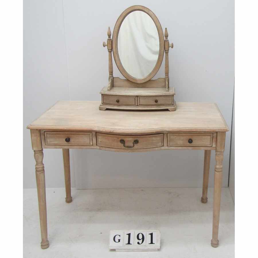 French style dressing table with mirror.