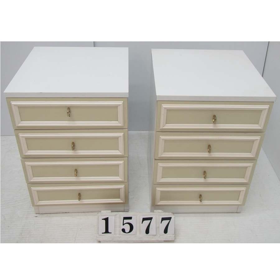 A1577  Pair of bedside lockers.