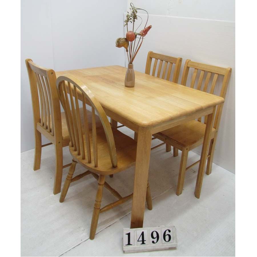 A1496  Budget mix & match table and 4 chairs.