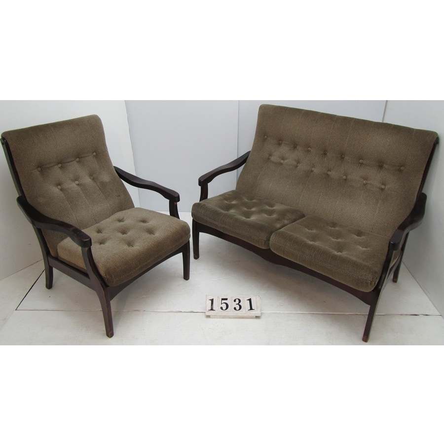 A1531  Small two piece suite.
