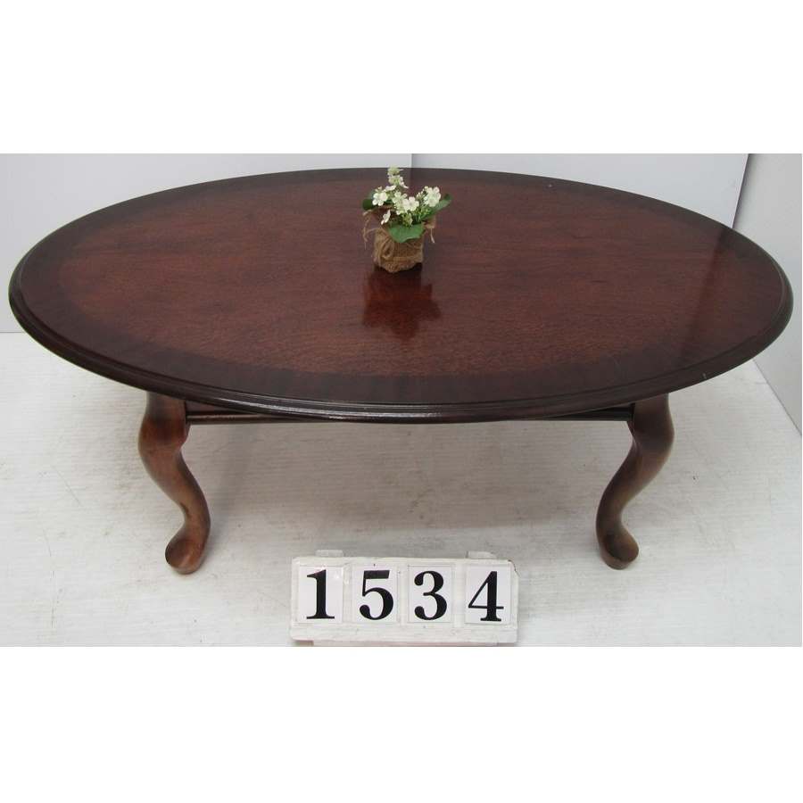 A1534  Oval coffee table.