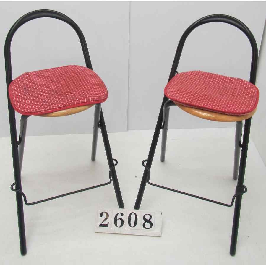Pair of foldable stools.