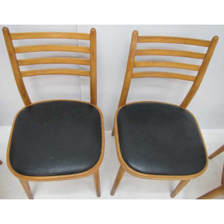 Set of 4 retro chairs to restore.