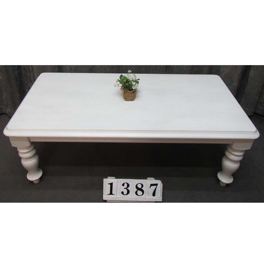 A1387  Hand painted solid coffee table.