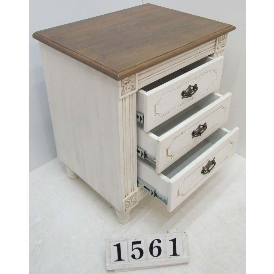 A1561  Large French style bedside locker.
