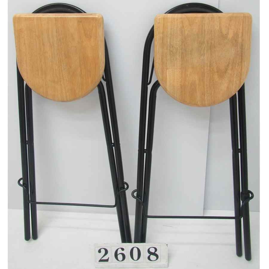 A2608  Pair of foldable stools.