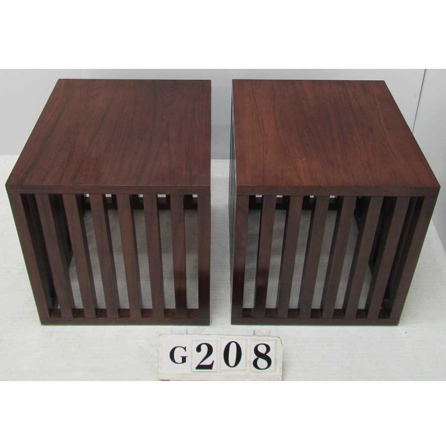 AG208  Pair of side tables.