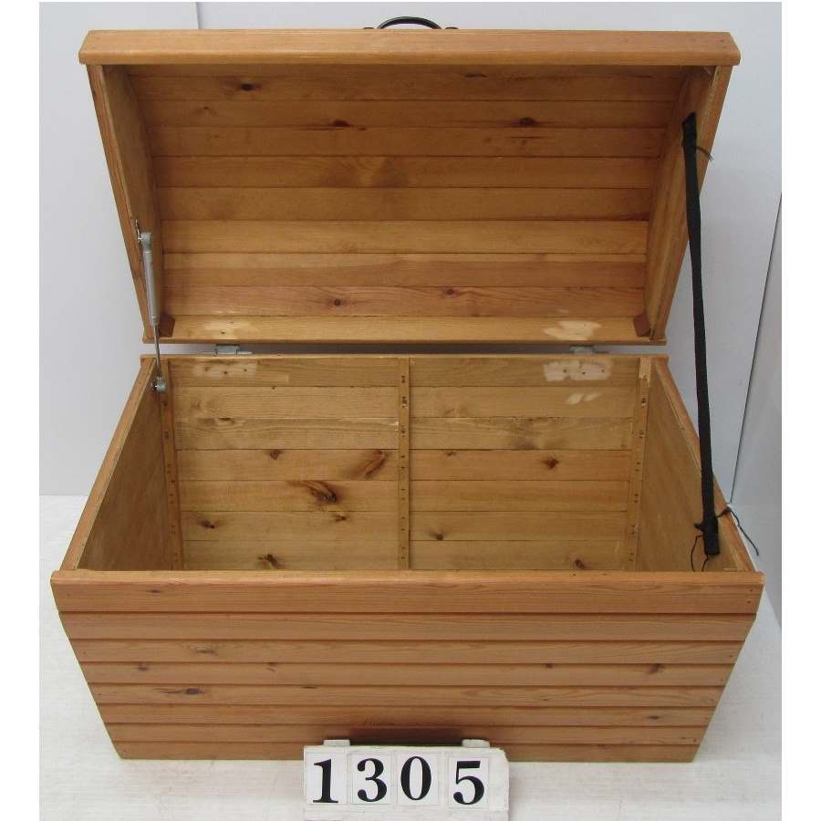 A1305  Solid wood storage chest.