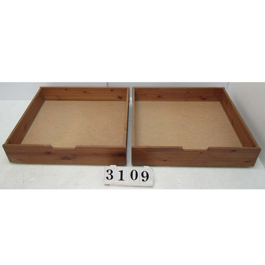 A1309  Pair of underbed storage drawers.