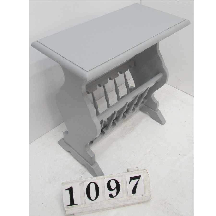 A1097  Hand painted magazine stand.