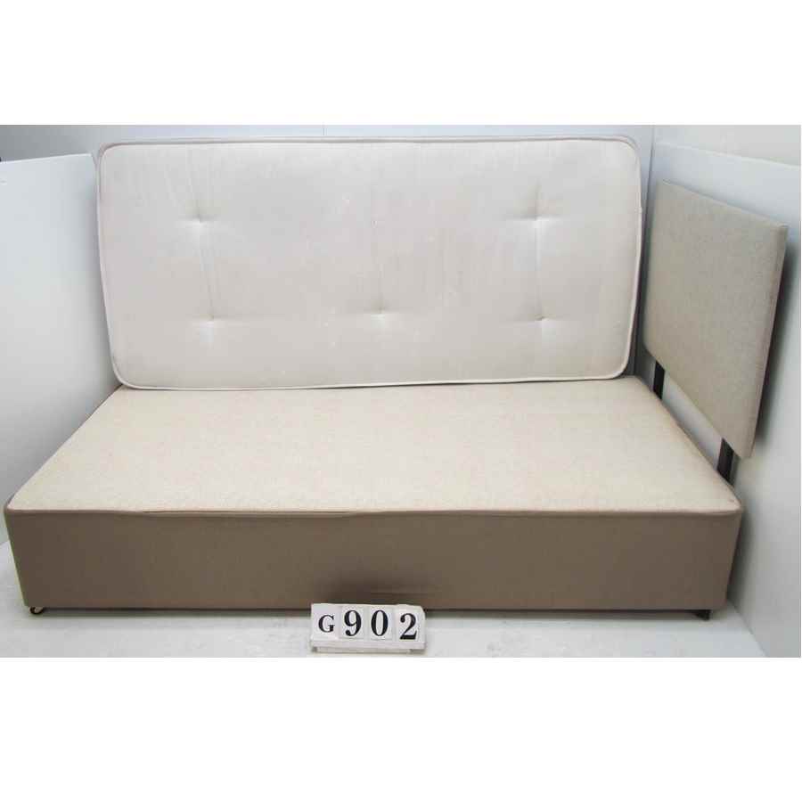 Single 3ft bed base, mattress and headboard.