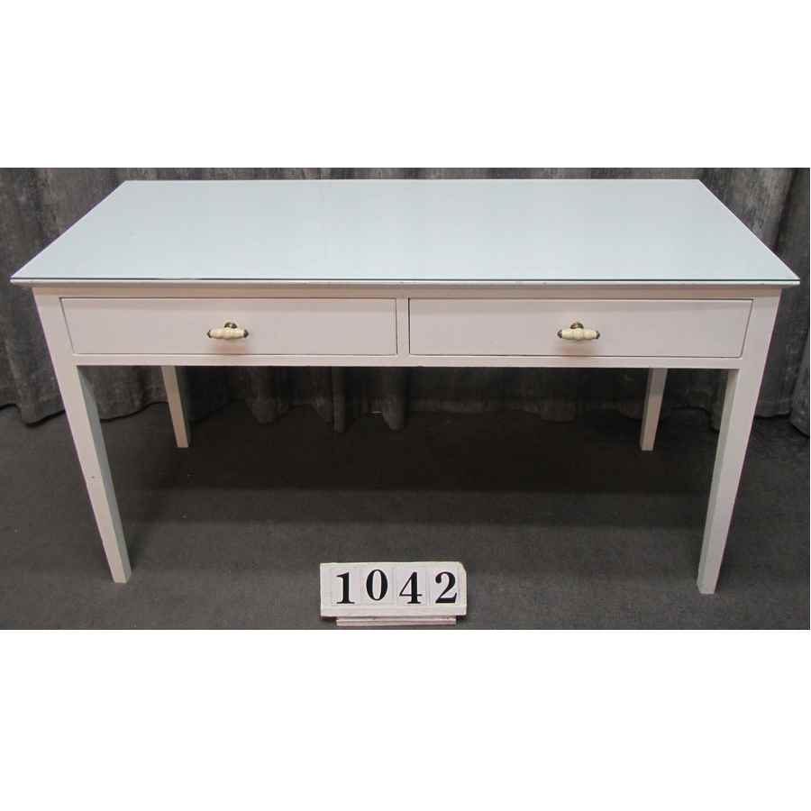 Hand painted desk with drawers.