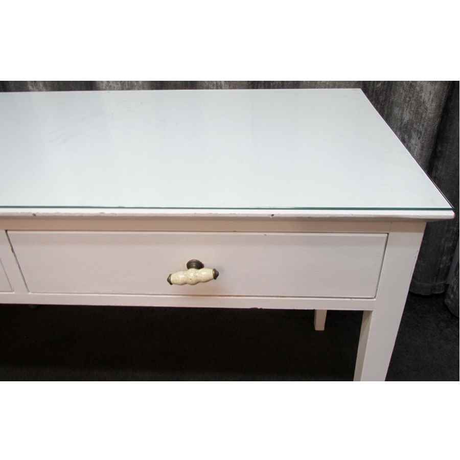 A1043  Hand painted desk with drawers.