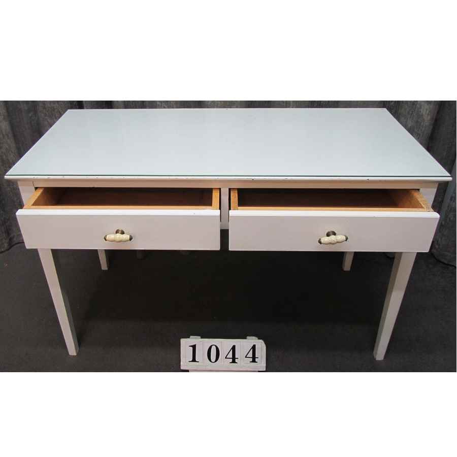 Hand painted desk with drawers.