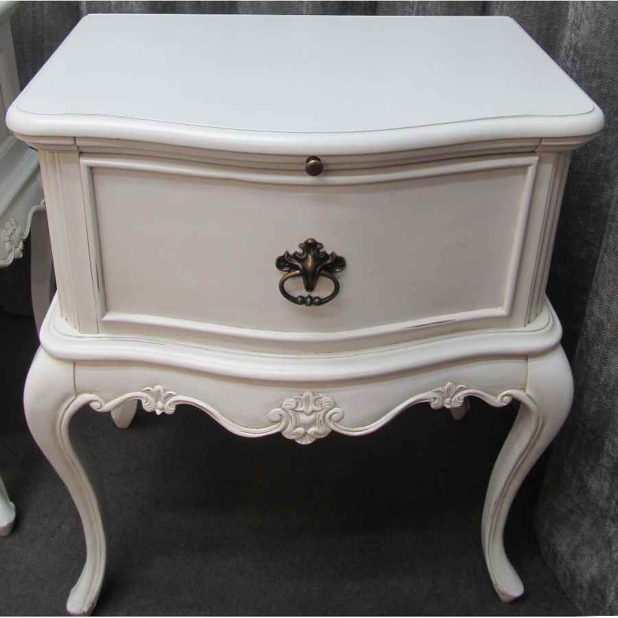 A1054  Pair of French style large bedside tables.