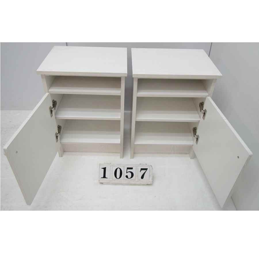 A1057  Pair of bedside lockers.