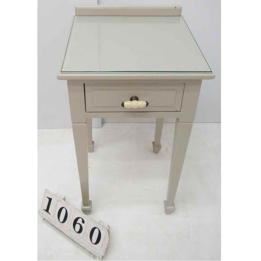 A1060  Hand painted bedside table, single.