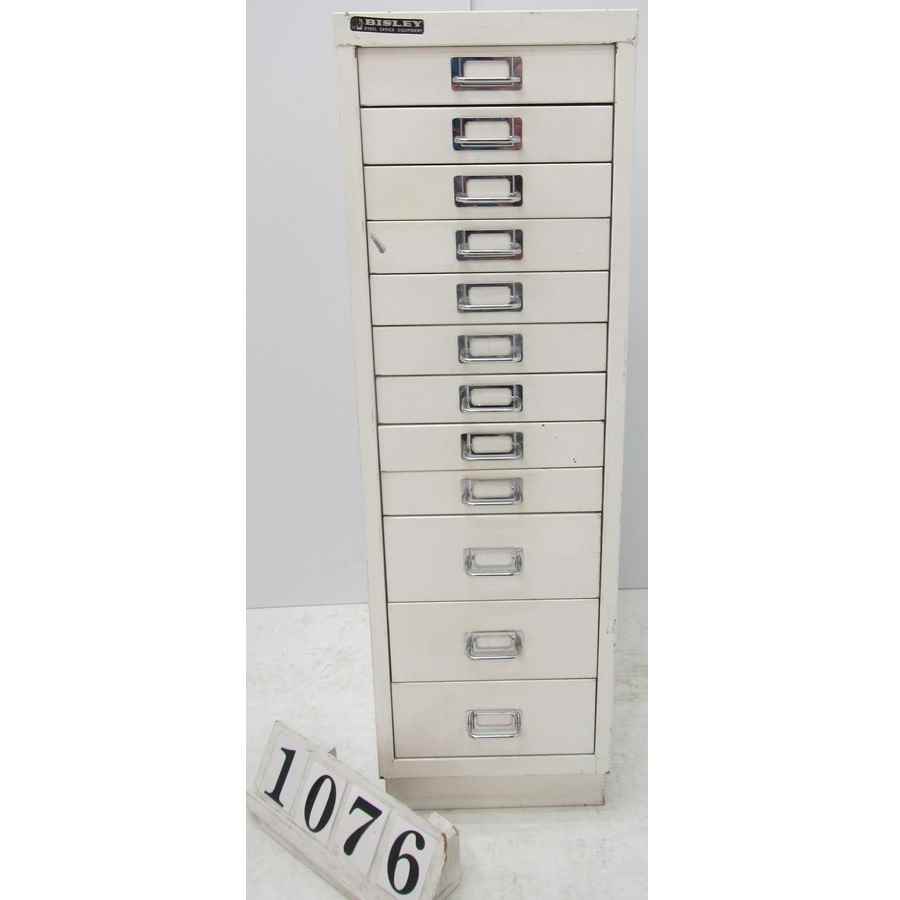A1076  Retro metal office style cabinet.