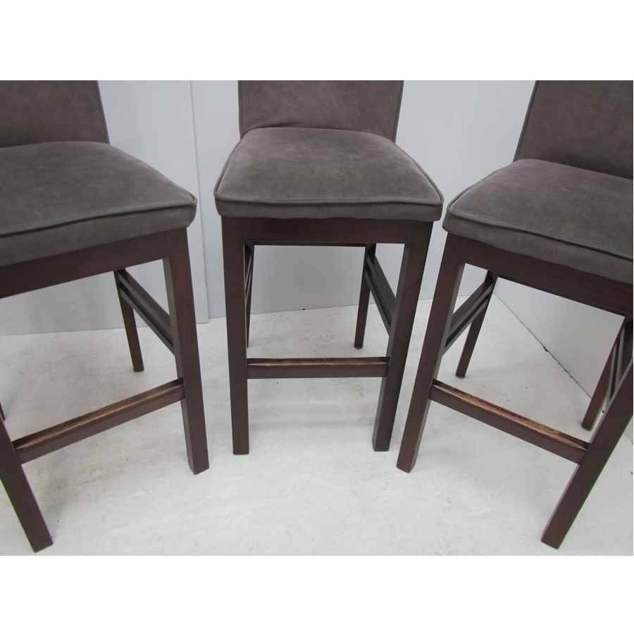 Set of three bar stools.