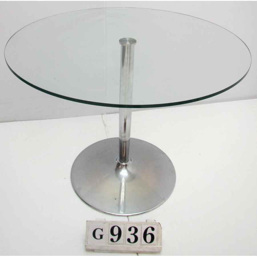 Glass top table and 4 chairs.