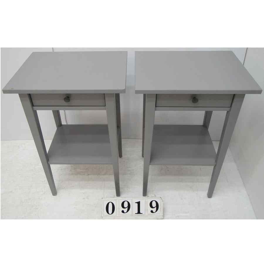 A0919  Pair of bedside tables.