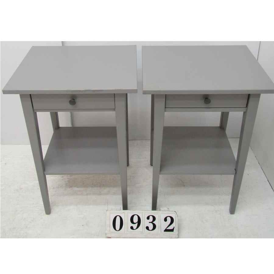 A0932  Pair of bedside tables.